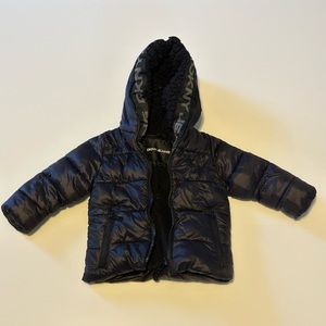 DKNY Jeans black puffer jacket 12 months